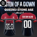 System of a Down UK & EU Tour 2026 Personalized Football Jersey