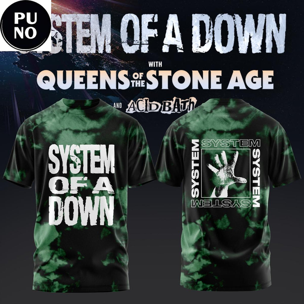 System of a Down UK & EU Tour 2026 Tie-dye Hoodie T-Shirt