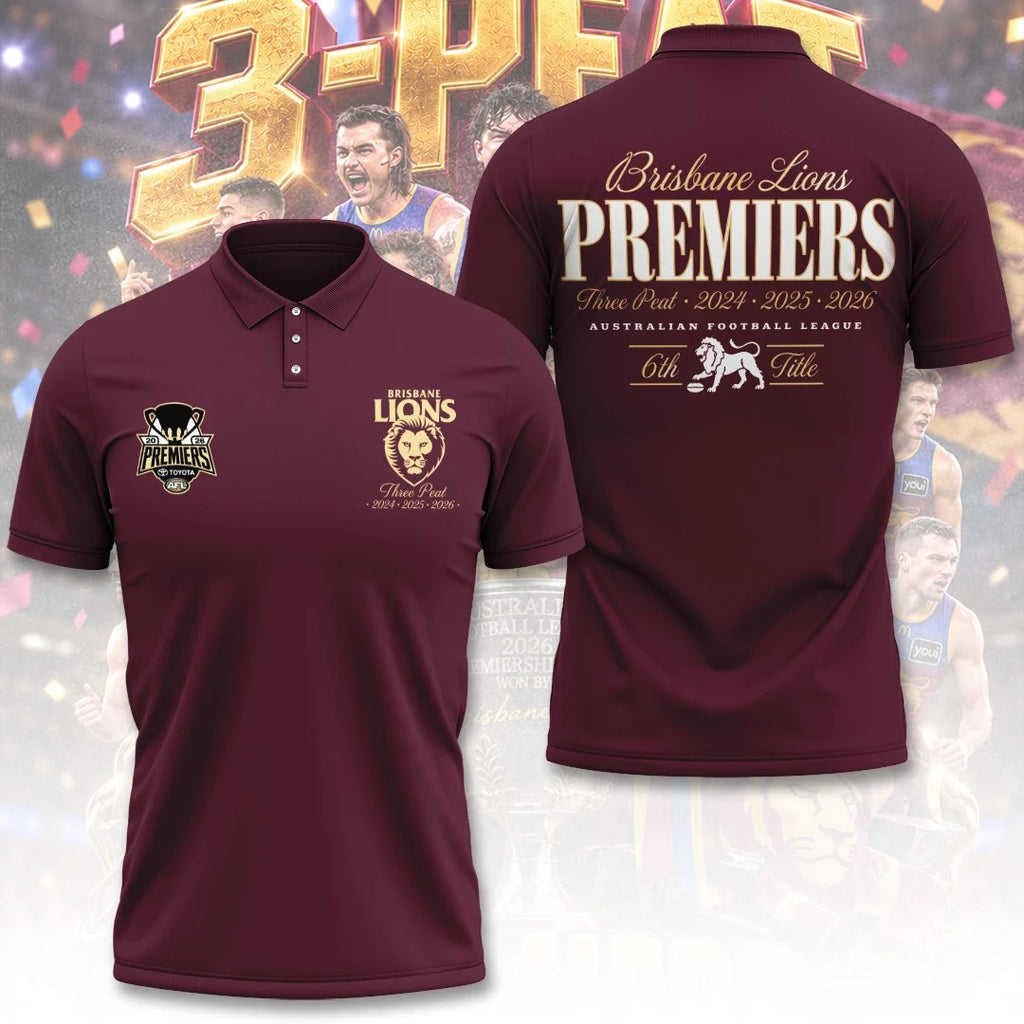 Brisbane Lions 2026 AFL Premiers 3D Apparel – TANTN26339