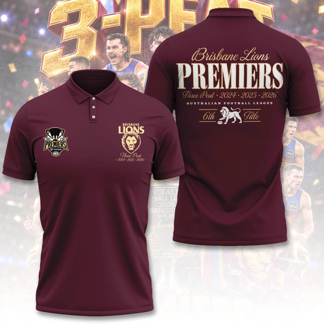 Brisbane Lions 2026 AFL Premiers 3D Apparel – TANTN26339
