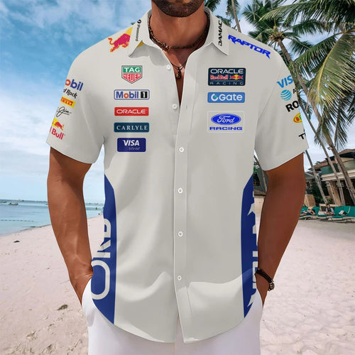 Red Bull Racing Short Sleeve Button-Down Shirt – TANTN26340