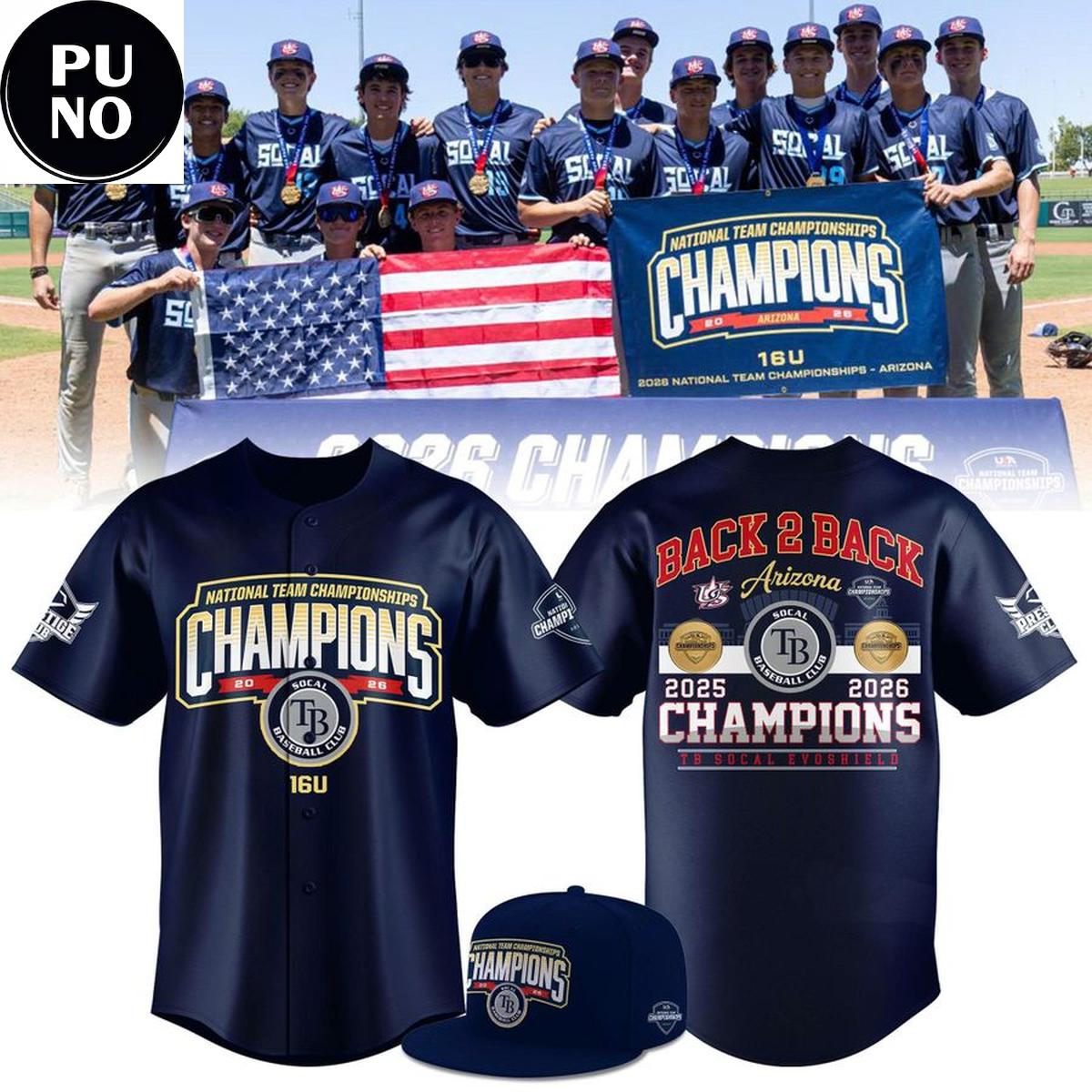 TB SoCal EvoShield 16U National Team Championships Arizona 2026 Baseball Jersey