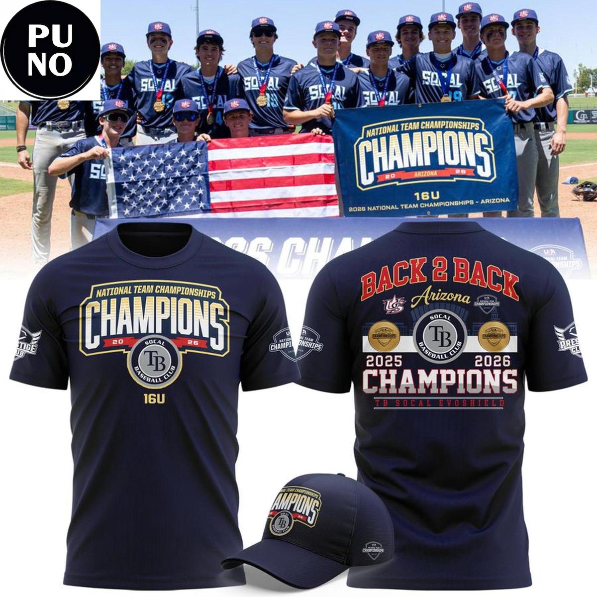 TB SoCal EvoShield 16U National Team Championships Arizona 2026 Hoodie T-Shirt