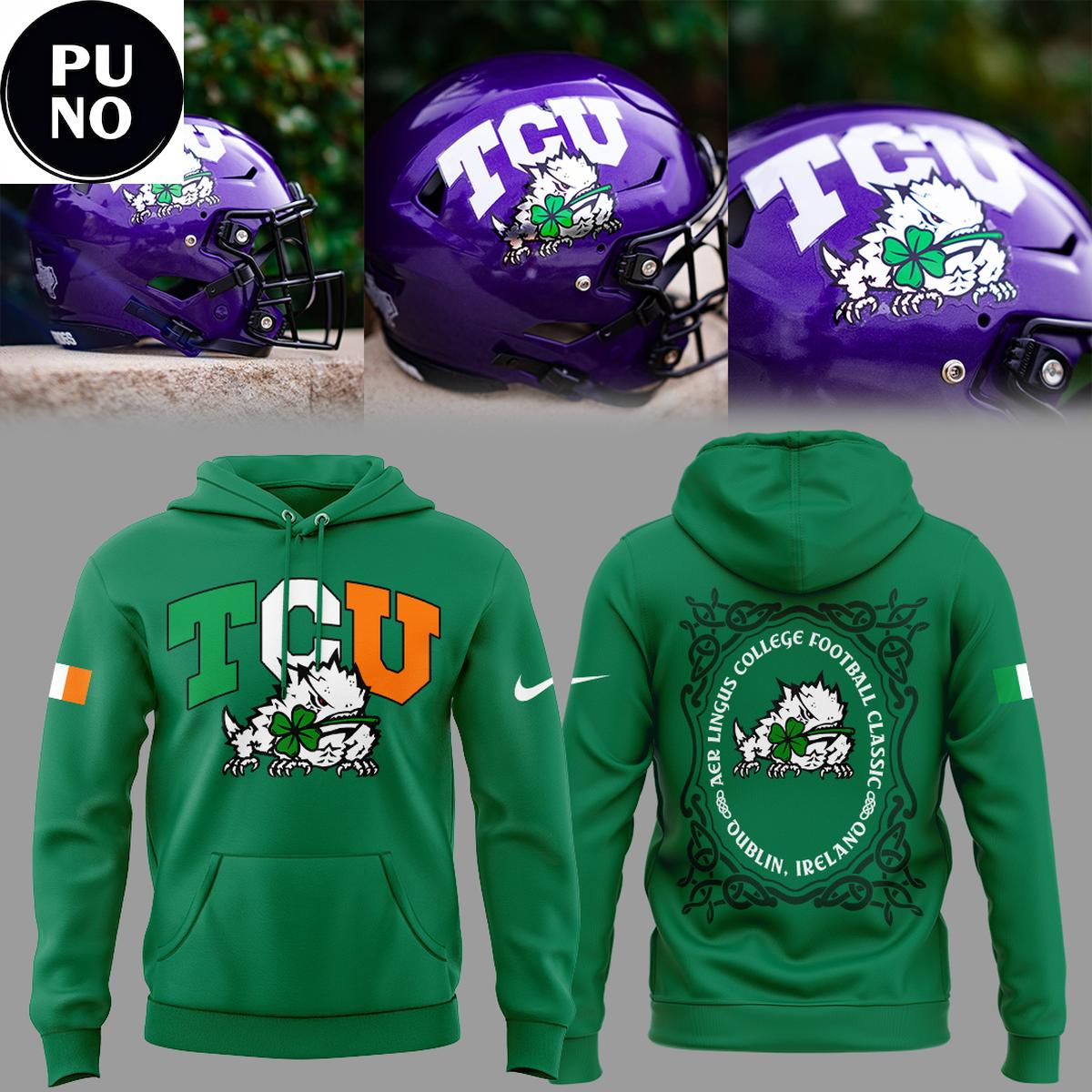 TCU Horned Frogs x Irish Day 2026 Ireland Game Hoodie T-Shirt