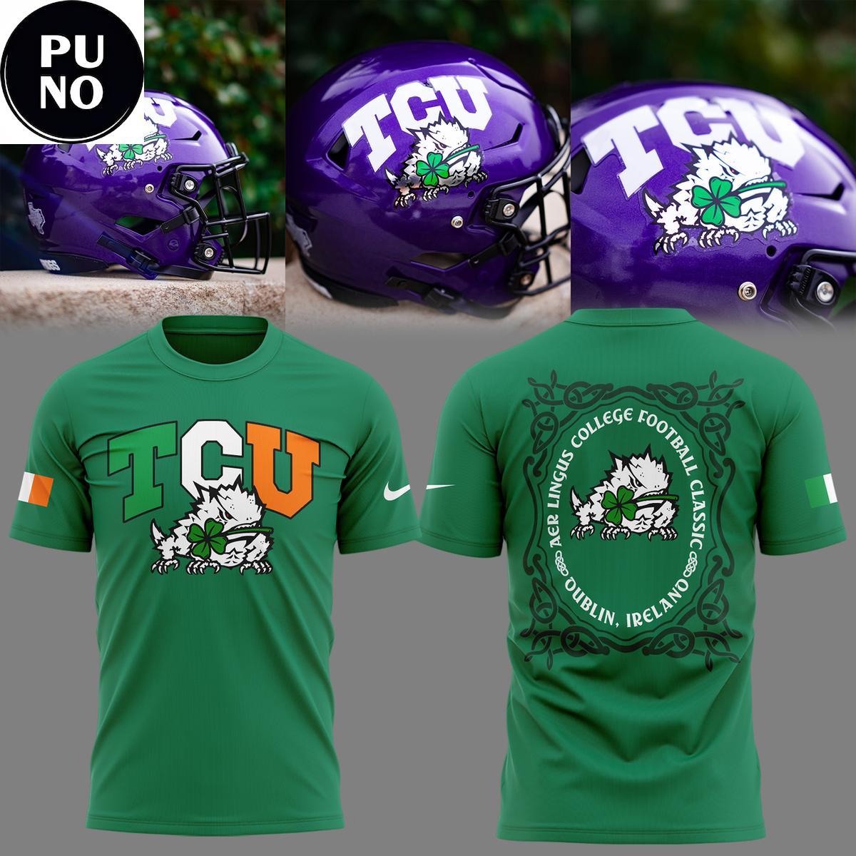 TCU Horned Frogs x Irish Day 2026 Ireland Game Hoodie T-Shirt