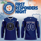 Toronto Maple Leafs First Responders Night 2026 Blue Hockey Jersey Custom Name, Number
