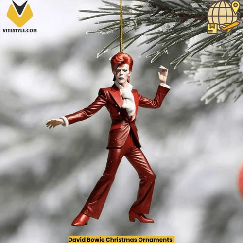 David Bowie Christmas Ornaments