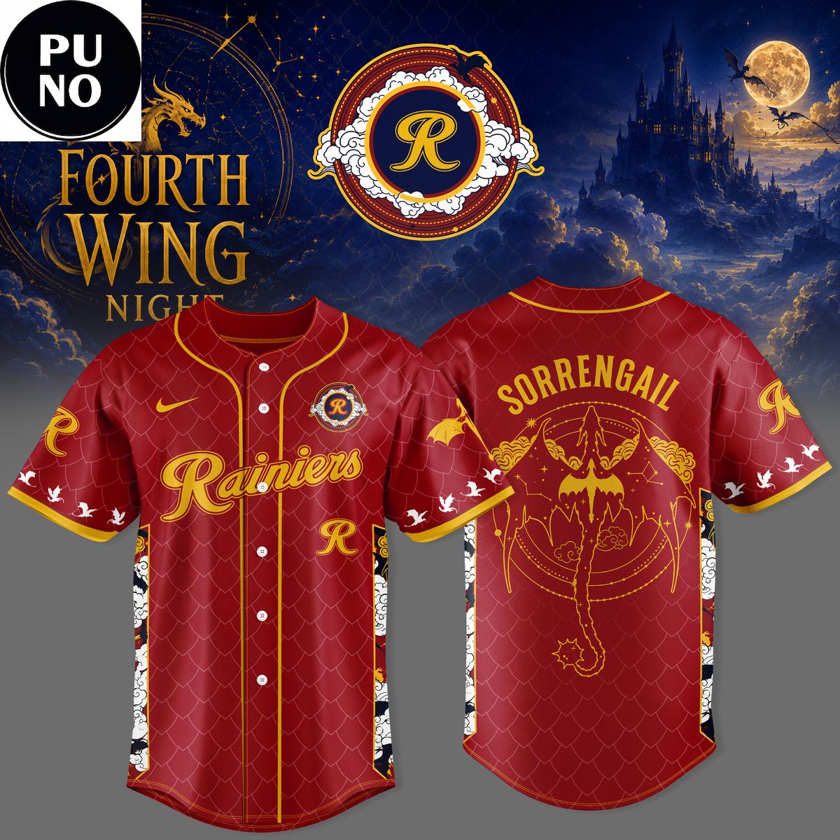 Tacoma Rainiers x Fourth Wing Night 2026 Baseball Jersey