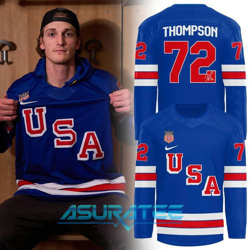 Tage Thompson Team USA 2026 Limited Edition Hockey Jersey