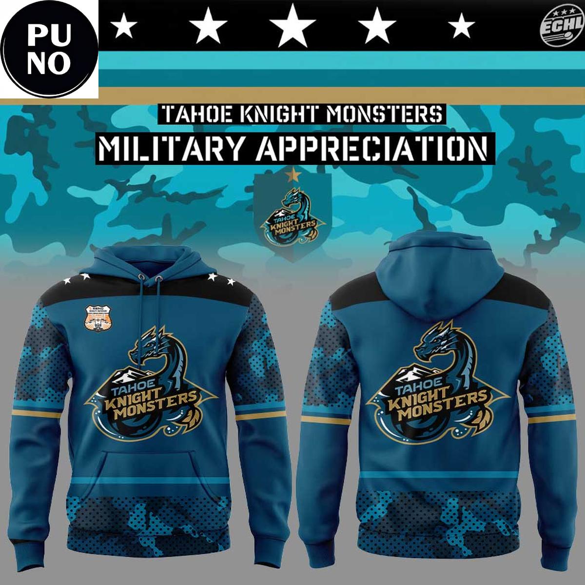 Tahoe Knight Monsters Military Appreciation 2026 Hoodie