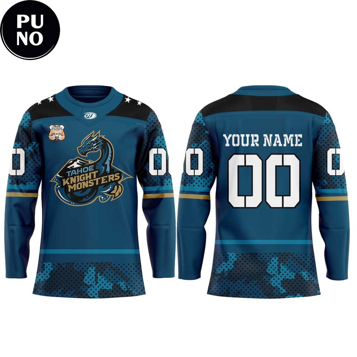 Tahoe Knight Monsters Military Appreciation 2026 Personalized Hockey Jersey