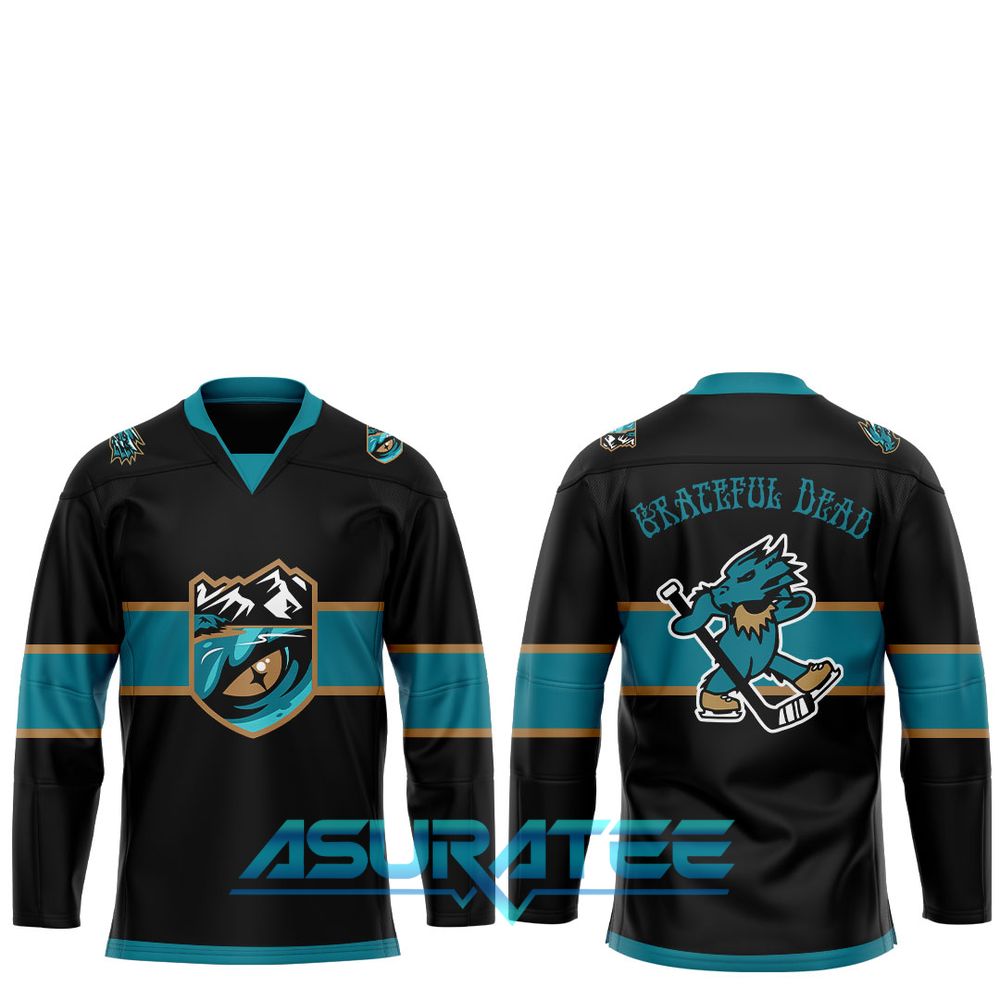 Tahoe Knight Monsters x Grateful Dead Night 2025 Hockey Jersey