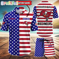 Tampa Bay Buccaneers American Flag Hawaii Shirt