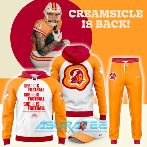 Tampa Bay Buccaneers Back to Creamsicle 2025 Hoodie Set