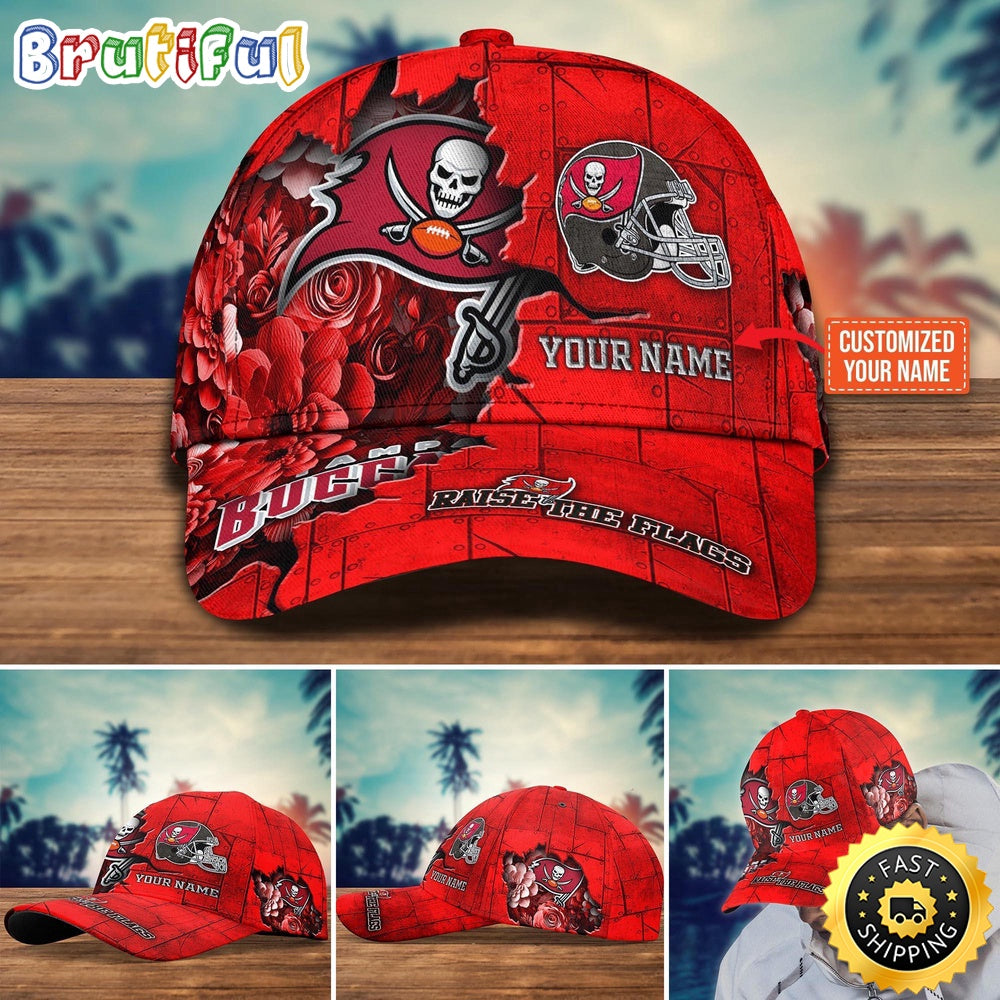 Tampa Bay Buccaneers Baseball Cap Flower Custom Trending Cap