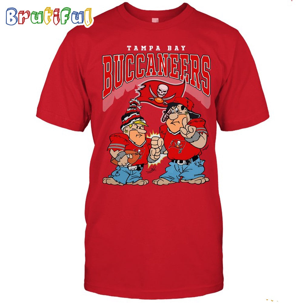 Tampa Bay Buccaneers Flintstones Football T Shirt