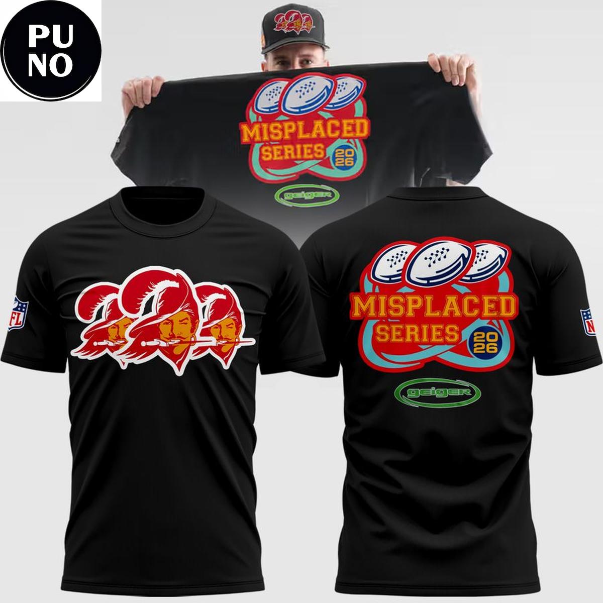 Tampa Bay Buccaneers John Geiger x Misplaced Series 2026 Hoodie T-Shirt