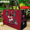 Tampa Bay Buccaneers Mickey Leather Bag Custom Name Women Bag