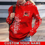 Custom NFL Tampa Bay Buccaneers Hoodie Leggings Rock Paper Scissors Throat Punch I Win Hoodie