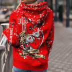 Custom NFL Tampa Bay Buccaneers Hoodie Leggings Rock Paper Scissors Throat Punch I Win Hoodie