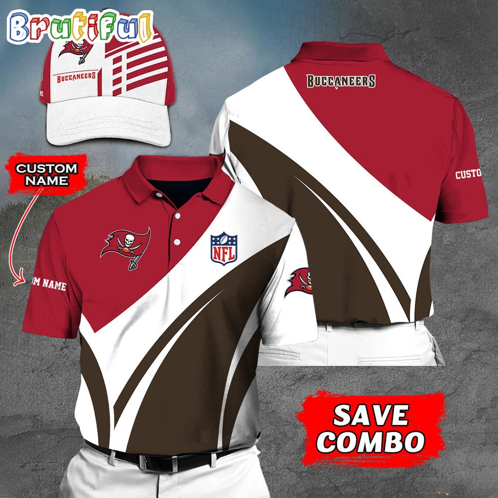 Tampa Bay Buccaneers Polo Shirt Custom Name Football Polo Shirts