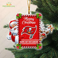 Tampa Bay Buccaneers Santa Reindeer Funny Christmas Ornament NFL Gift