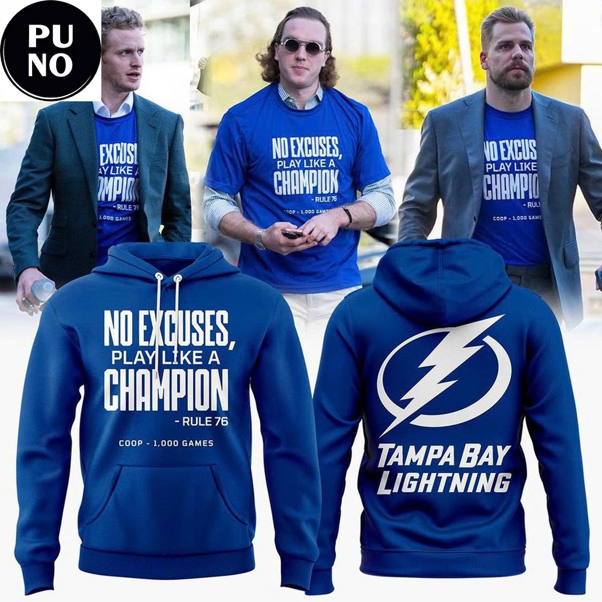 Tampa Bay Lightning Coach Jon Cooper 1000 Games 2026 Hoodie
