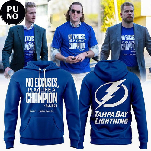 Tampa Bay Lightning Coach Jon Cooper 1000 Games 2026 Hoodie