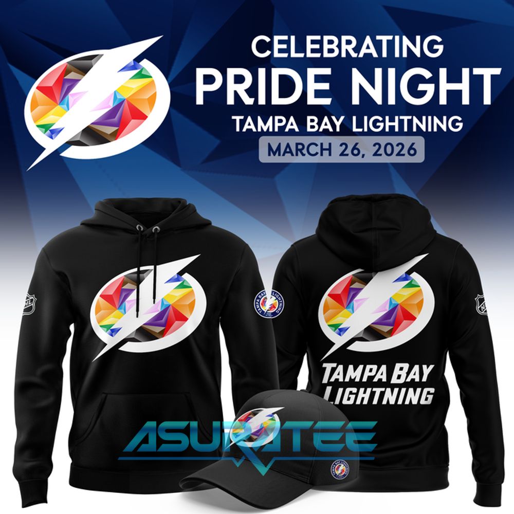 Tampa Bay Lightning Pride Night 2026 Hoodie, Cap
