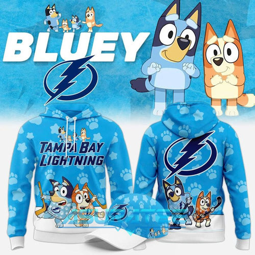 Tampa Bay Lightning x Bluey 2025 Limited Edition Hoodie, Cap