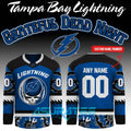 Tampa Bay Lightning x Grateful Dead Night Collab 2026 Hockey Jersey