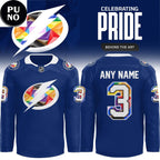 Tampa Bay Lightning x Pride Night 2026 Behind The Art Personalized Hockey Jersey