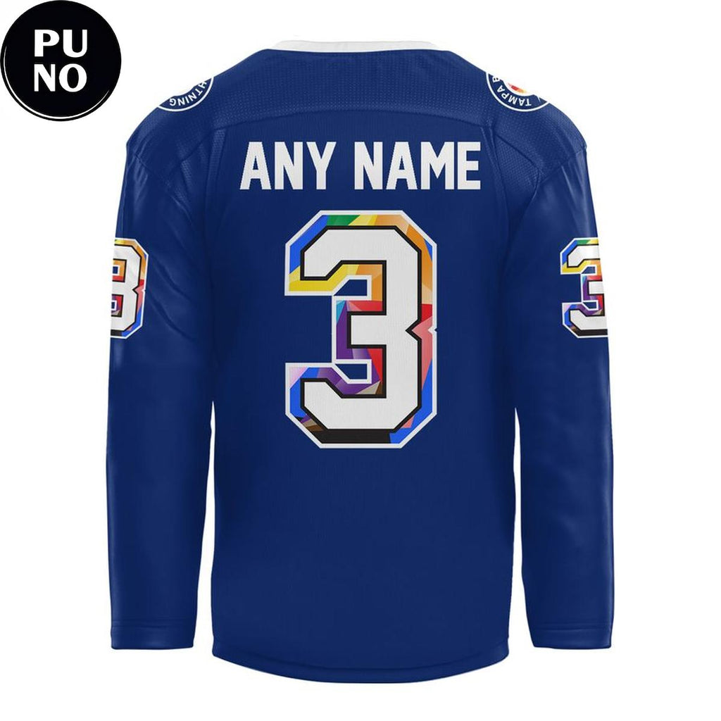Tampa Bay Lightning x Pride Night 2026 Behind The Art Personalized Hockey Jersey
