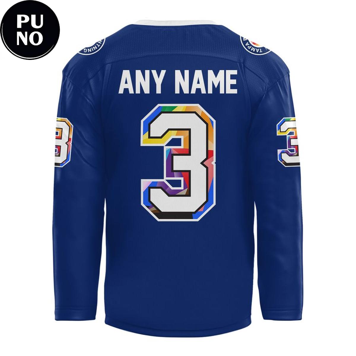 Tampa Bay Lightning x Pride Night 2026 Behind The Art Personalized Hockey Jersey
