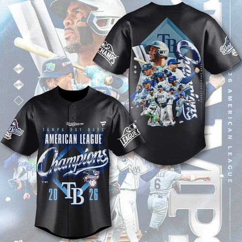 Tampa Bay Rays 2026 American League Champions Baseball Jersey – TMTHU10201