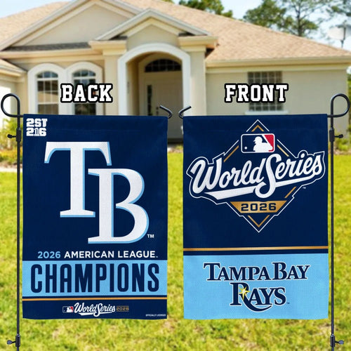 Tampa Bay Rays 2026 American League Champions Double-side Garden Flag – MAITM15466