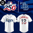 Tampa Bay Rays 2026 Celebrating USA 250 Personalized Baseball Jersey
