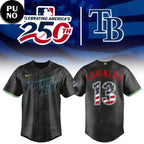 Tampa Bay Rays 2026 Celebrating USA 250 Personalized Baseball Jersey