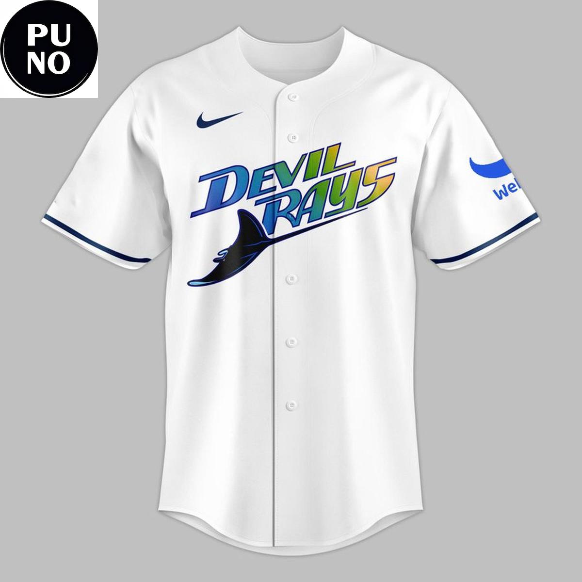Tampa Bay Rays 2026 Retro Throwback Rays Personalized Baseball Jersey
