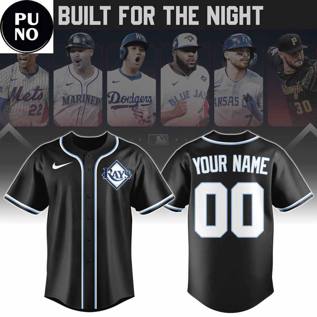 Tampa Bay Rays Fashion Black Out Replica 2026 Personalized Baseball Jersey
