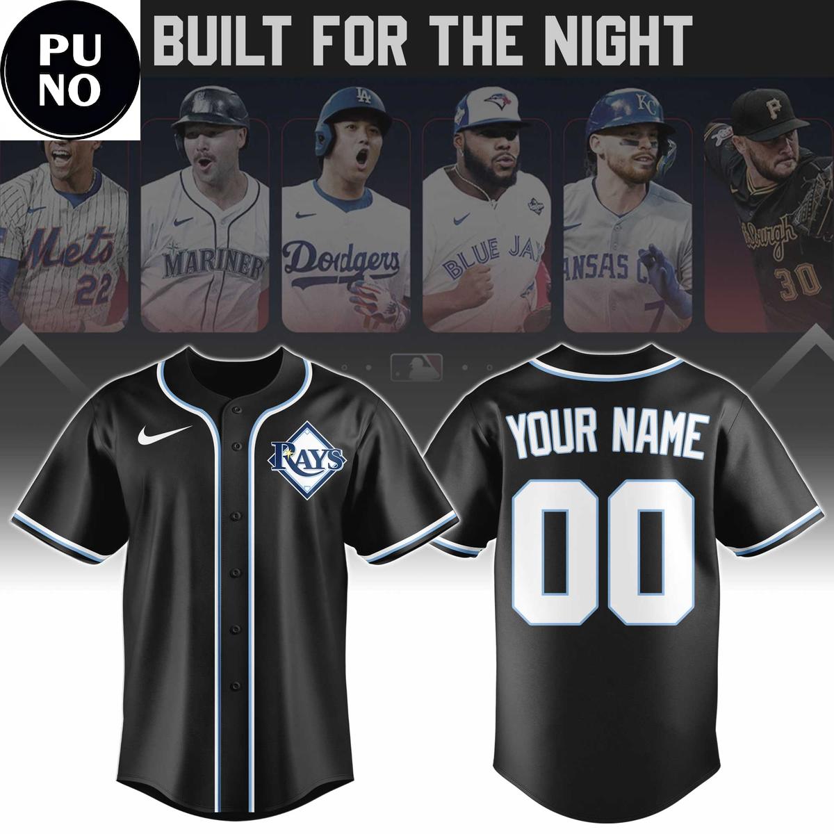 Tampa Bay Rays Fashion Black Out Replica 2026 Personalized Baseball Jersey