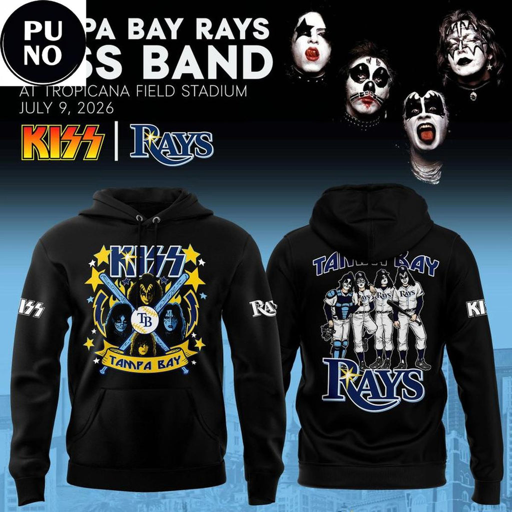 Tampa Bay Rays x Kiss Band Night 2026 Hoodie T-Shirt