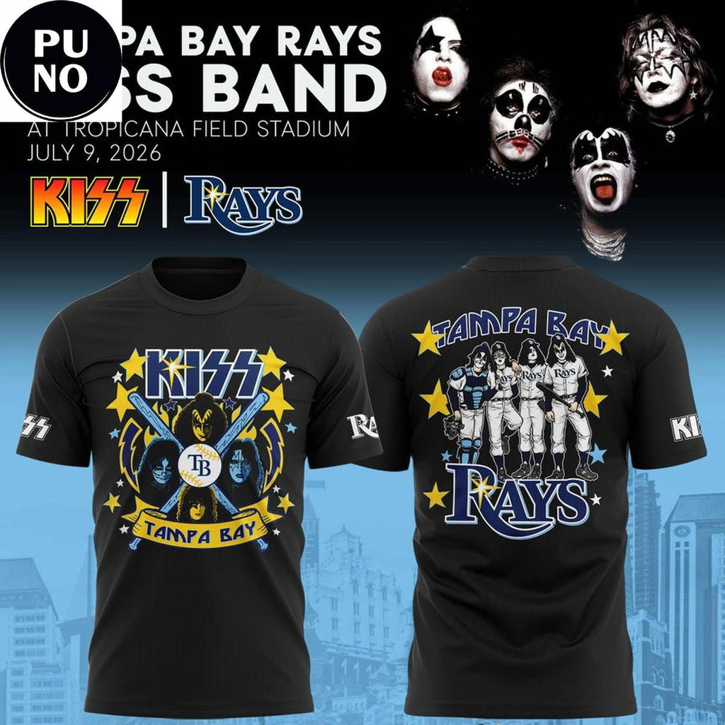 Tampa Bay Rays x Kiss Band Night 2026 Hoodie T-Shirt