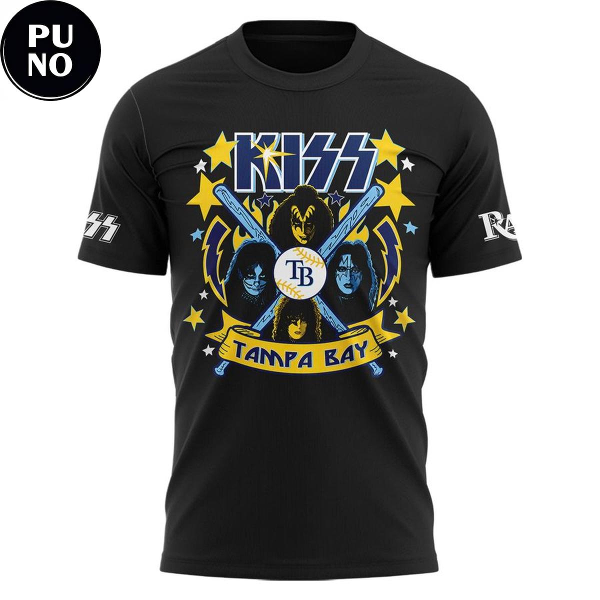 Tampa Bay Rays x Kiss Band Night 2026 Hoodie T-Shirt