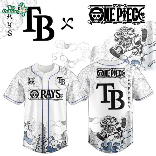 Tampa Bay Rays x One Piece Jersey 2026 Luffy Gear 5
