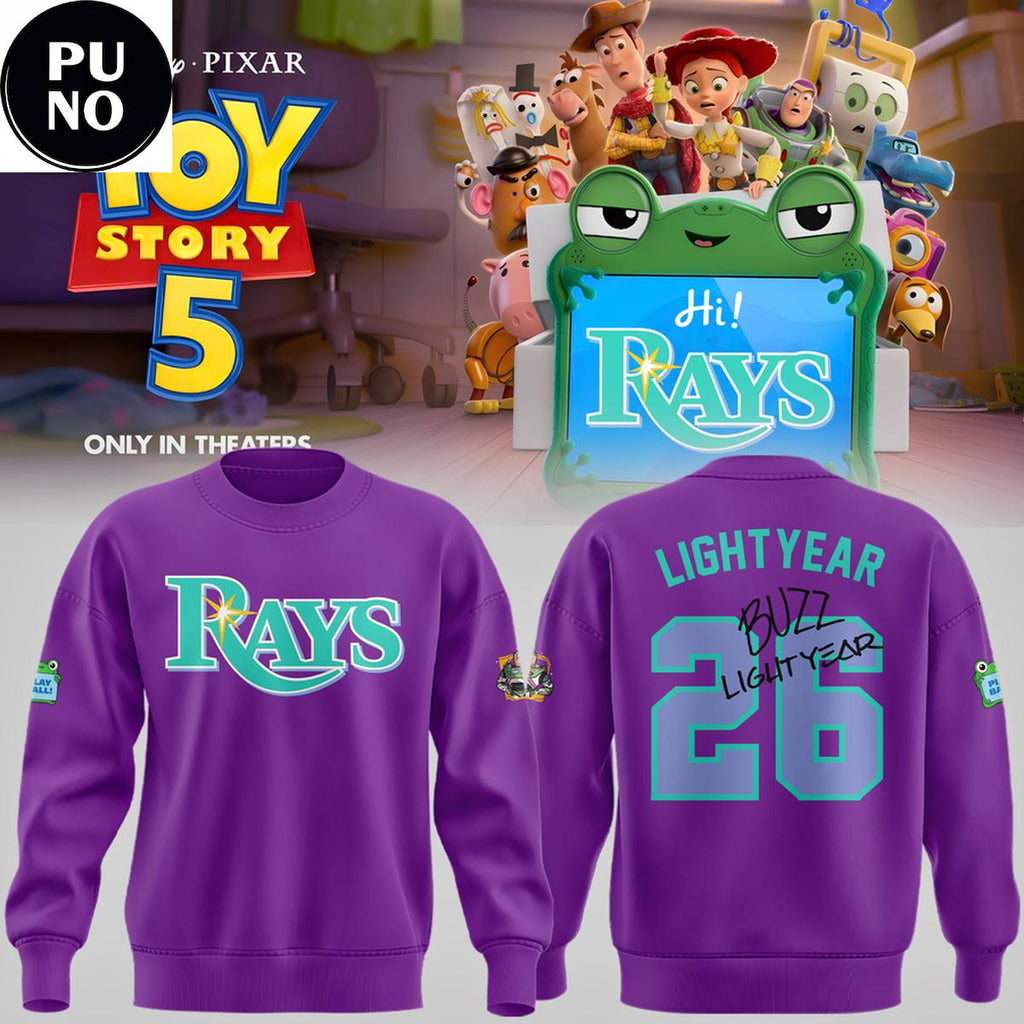 Tampa Bay Rays x Toy Story 5 Buzz Lightyear 2026 Hoodie T-Shirt