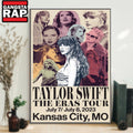 Taylor Swift The Eras Tour Cardiff, UK June 18 2024 Poster Canvas Art