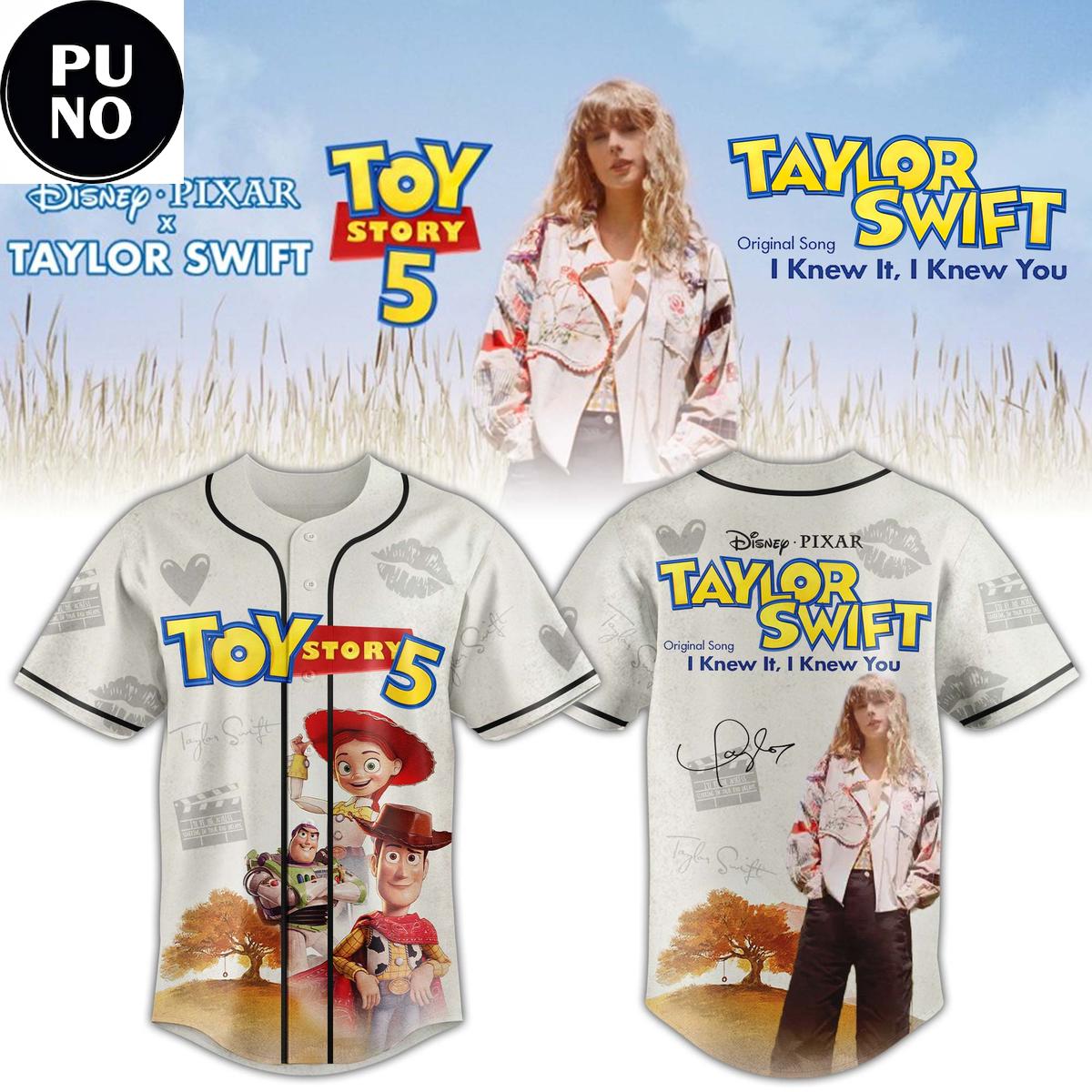 Taylor Swift x Toy Story 5 Original Song 2026 Baseball Jersey