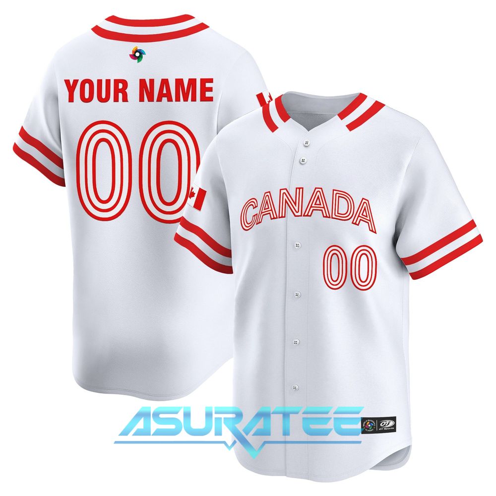 Team Canada World Baseball Classic 2026 Custom Name Baseball Jersey
