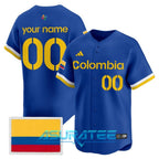 Team Colombia World Baseball Classic 2026 Custom Name Baseball Jersey